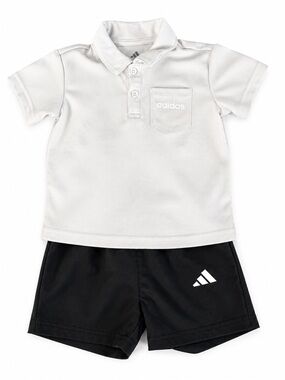 Adidas Baby Boy 2-Piece Polo & Shorts Set Outfit - 12 Months